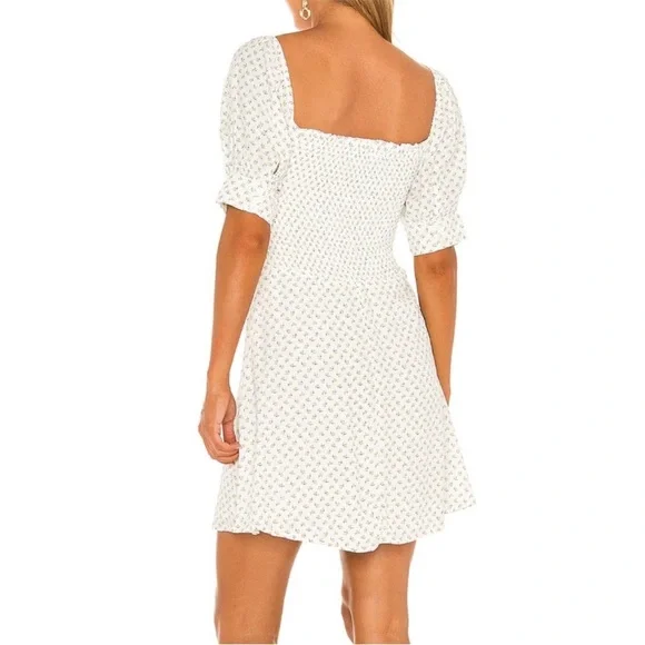 NWOT FAITHFULL THE BRAND Dulcia Smocked Bodice Mini Dress Size 4 - Picture 11 of 16